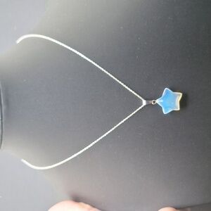 Opal Star Pendant Necklace